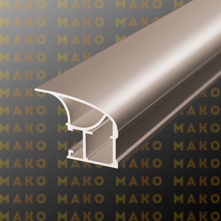 Профиль вертикальный асимметричный MS130 Шампань глянец (A05)